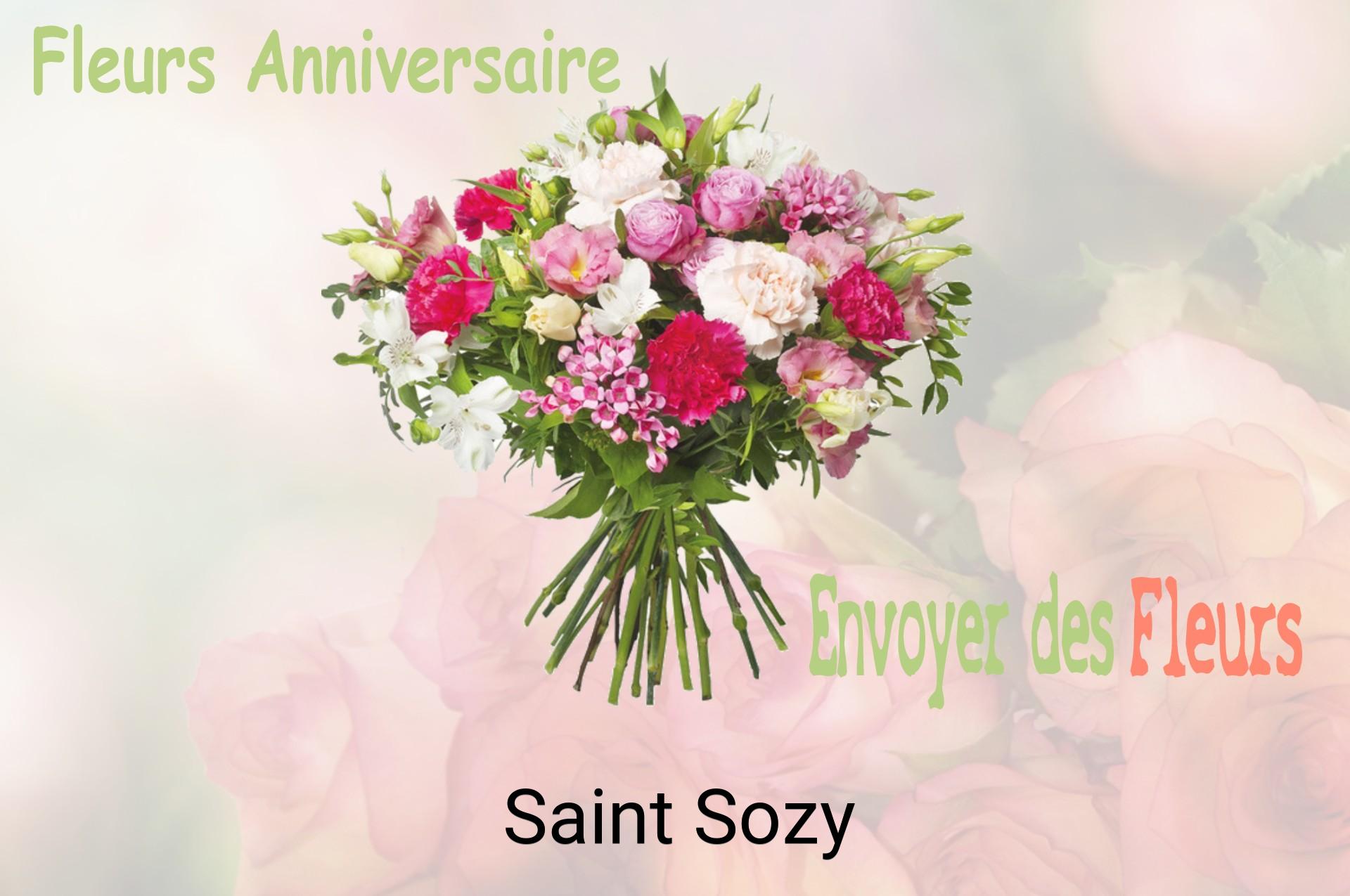 Bouquet de fleurs d’anniversaire livré à Saint-Sozy