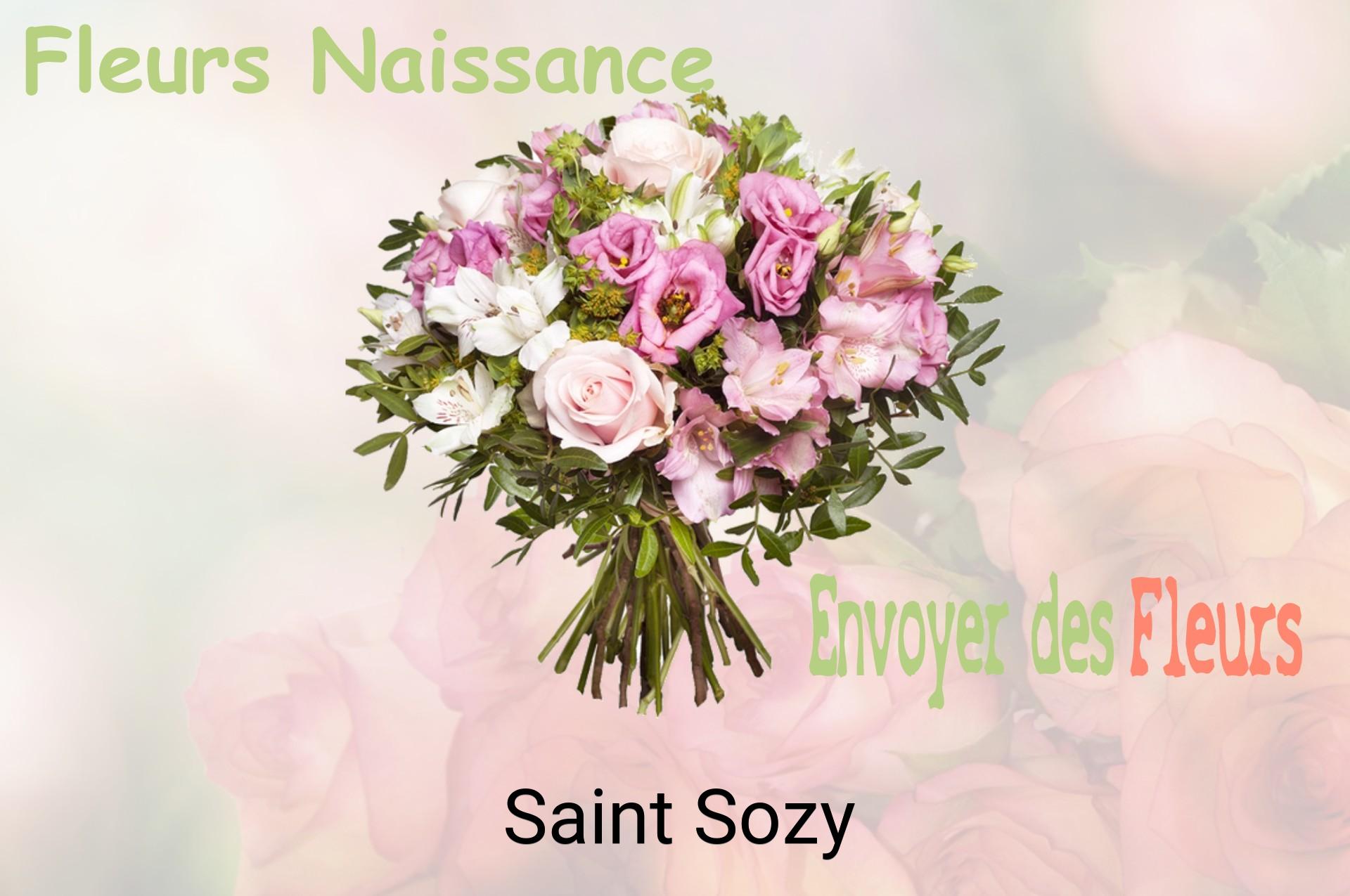 Bouquet de fleurs de naissance livré à Saint-Sozy